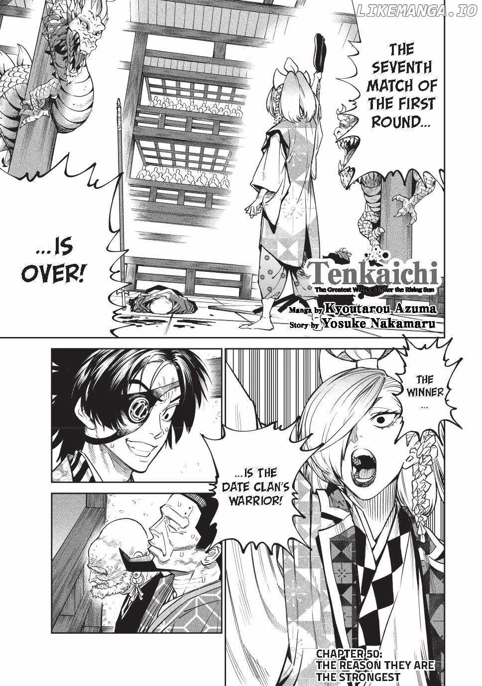 Tenkaichi – Nihon Saikyou Mononofu Ketteisen Chapter 50 - Page 1