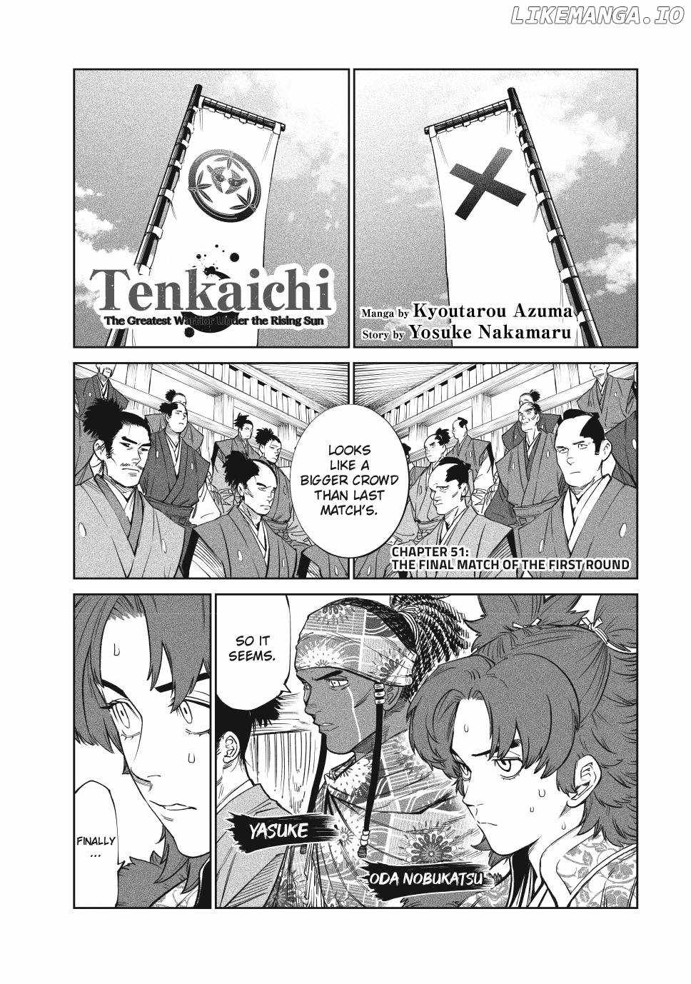 Tenkaichi – Nihon Saikyou Mononofu Ketteisen Chapter 51 - Page 1