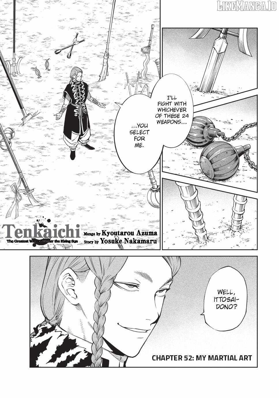 Tenkaichi – Nihon Saikyou Mononofu Ketteisen Chapter 52 - Page 1