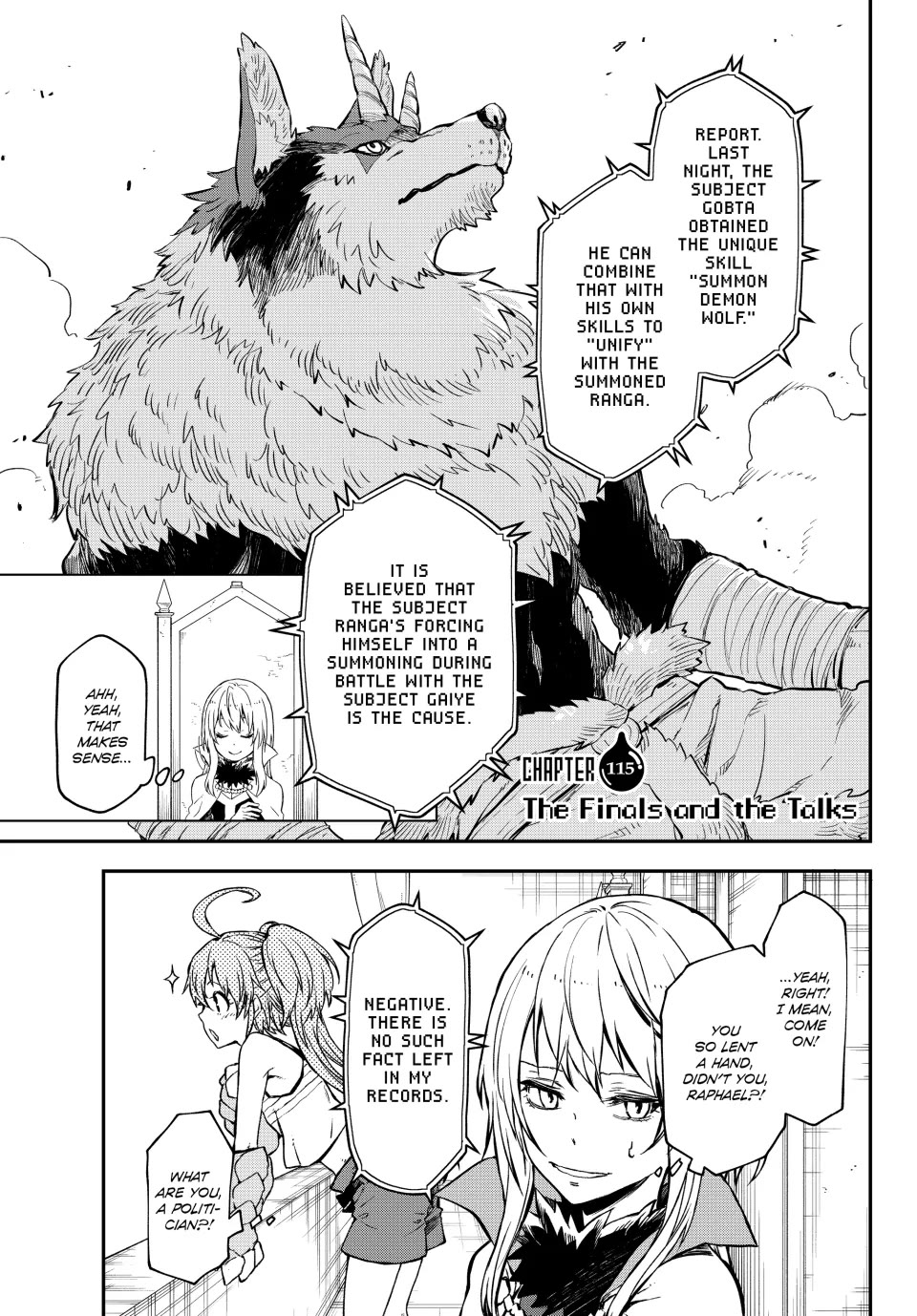 Tensei Shitara Slime Datta Ken Chapter 115 - Page 0