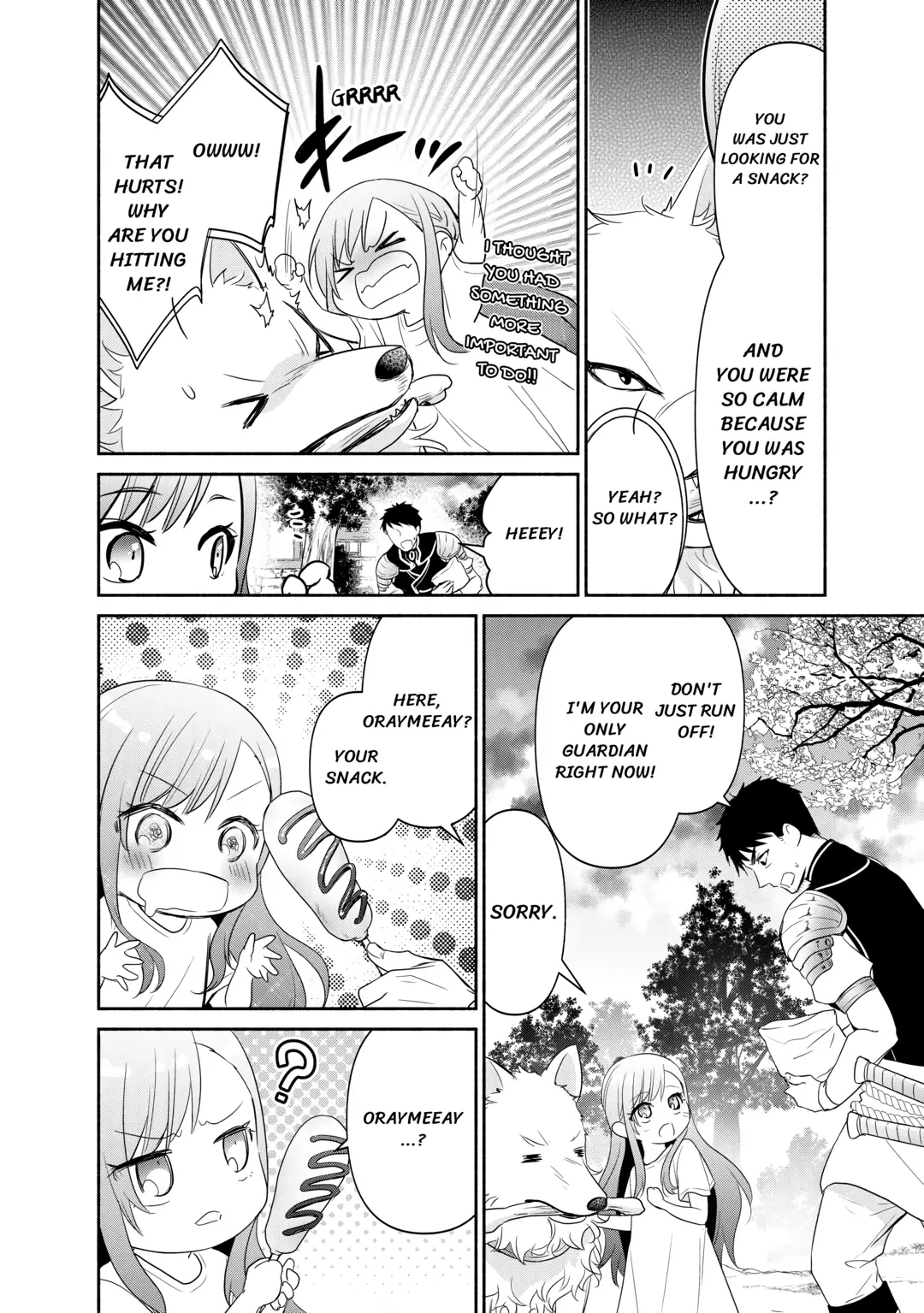 Tensei Youjo. Kamikemono to Ouji to, Saikyou no Ojisan Youhei-dan no Naka de Ikiru Chapter 1 - Page 26