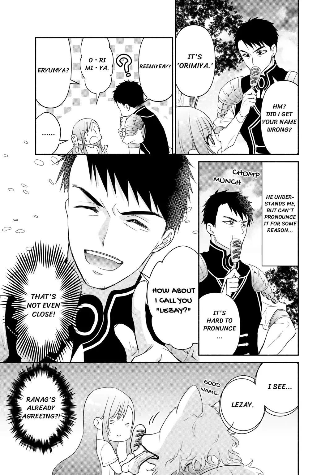 Tensei Youjo. Kamikemono to Ouji to, Saikyou no Ojisan Youhei-dan no Naka de Ikiru Chapter 1 - Page 27