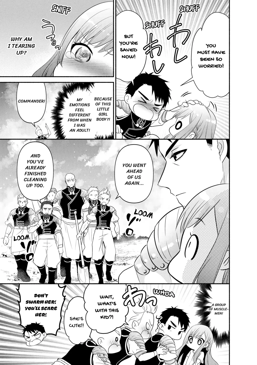 Tensei Youjo. Kamikemono to Ouji to, Saikyou no Ojisan Youhei-dan no Naka de Ikiru Chapter 1 - Page 9