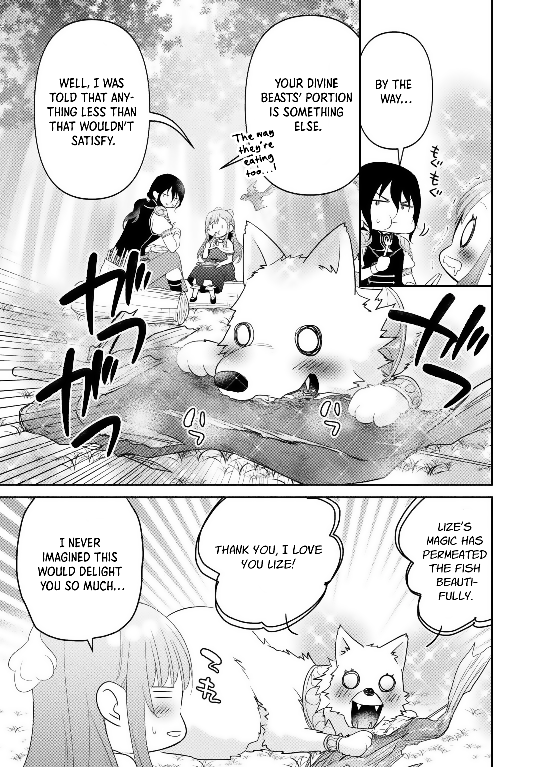 Tensei Youjo. Kamikemono to Ouji to, Saikyou no Ojisan Youhei-dan no Naka de Ikiru Chapter 14 - Page 13