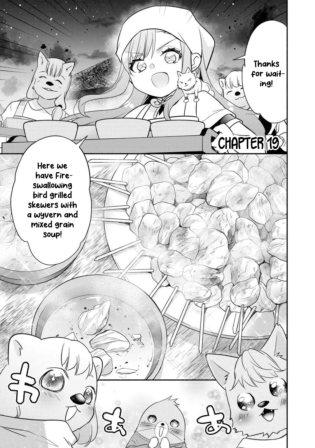 Tensei Youjo. Kamikemono to Ouji to, Saikyou no Ojisan Youhei-dan no Naka de Ikiru Chapter 19 - Page 1