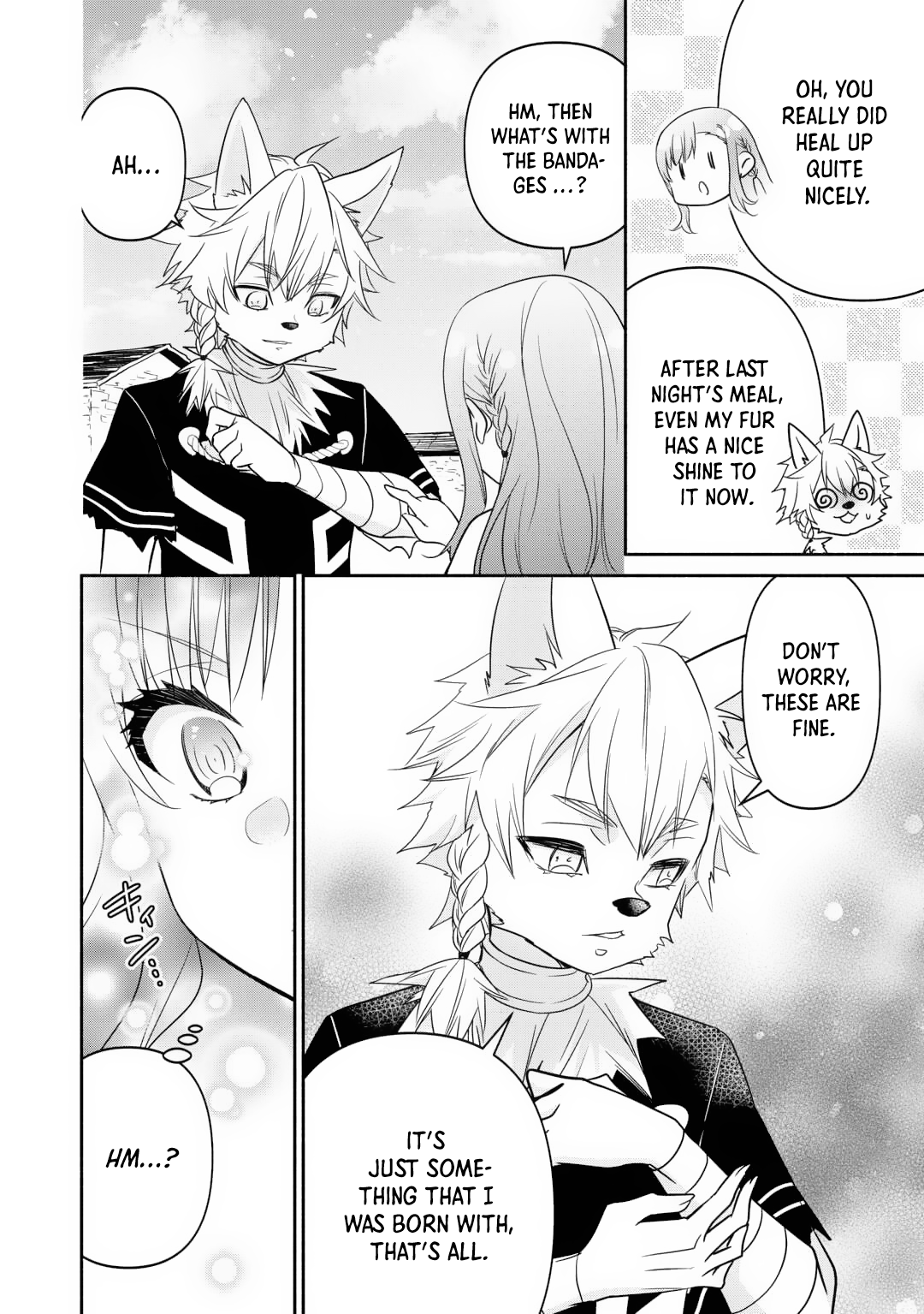 Tensei Youjo. Kamikemono to Ouji to, Saikyou no Ojisan Youhei-dan no Naka de Ikiru Chapter 19 - Page 12
