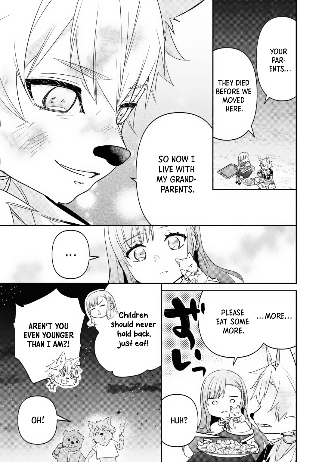 Tensei Youjo. Kamikemono to Ouji to, Saikyou no Ojisan Youhei-dan no Naka de Ikiru Chapter 19 - Page 7