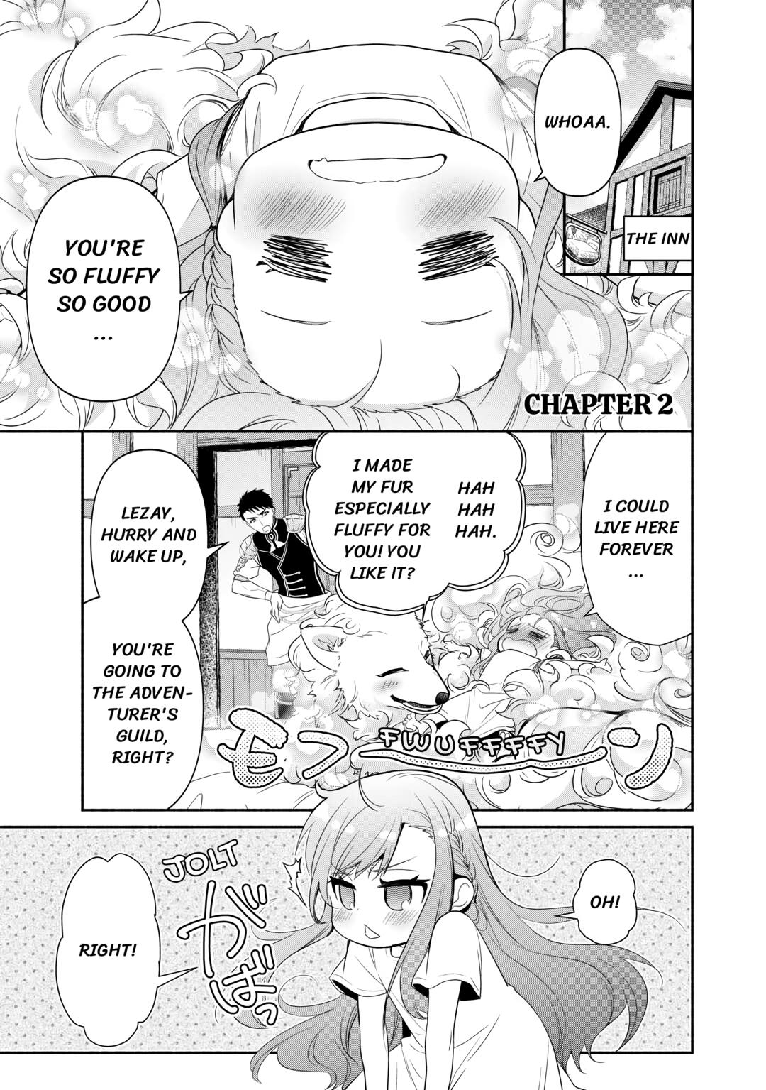 Tensei Youjo. Kamikemono to Ouji to, Saikyou no Ojisan Youhei-dan no Naka de Ikiru Chapter 2 - Page 1