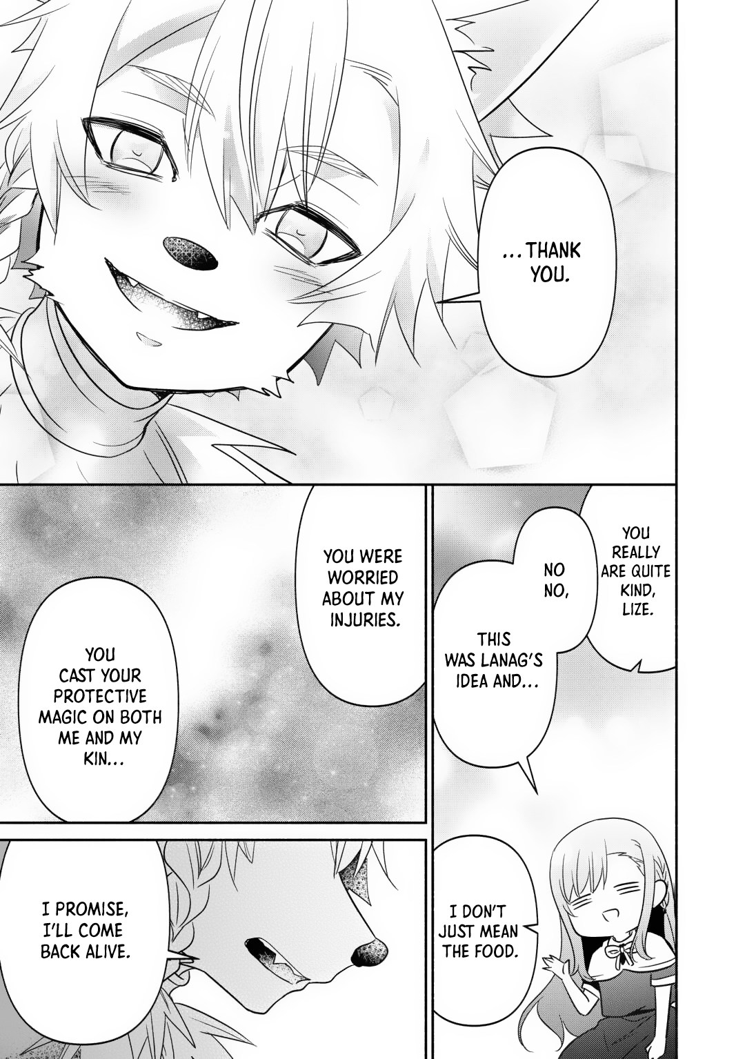 Tensei Youjo. Kamikemono to Ouji to, Saikyou no Ojisan Youhei-dan no Naka de Ikiru Chapter 20 - Page 28