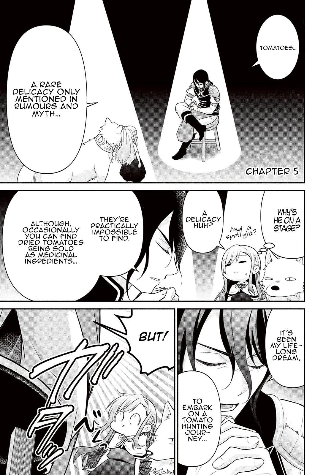 Tensei Youjo. Kamikemono to Ouji to, Saikyou no Ojisan Youhei-dan no Naka de Ikiru Chapter 5 - Page 1