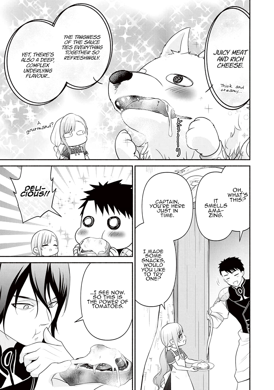 Tensei Youjo. Kamikemono to Ouji to, Saikyou no Ojisan Youhei-dan no Naka de Ikiru Chapter 6 - Page 13