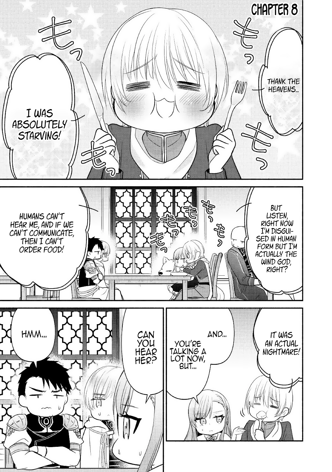 Tensei Youjo. Kamikemono to Ouji to, Saikyou no Ojisan Youhei-dan no Naka de Ikiru Chapter 8 - Page 1
