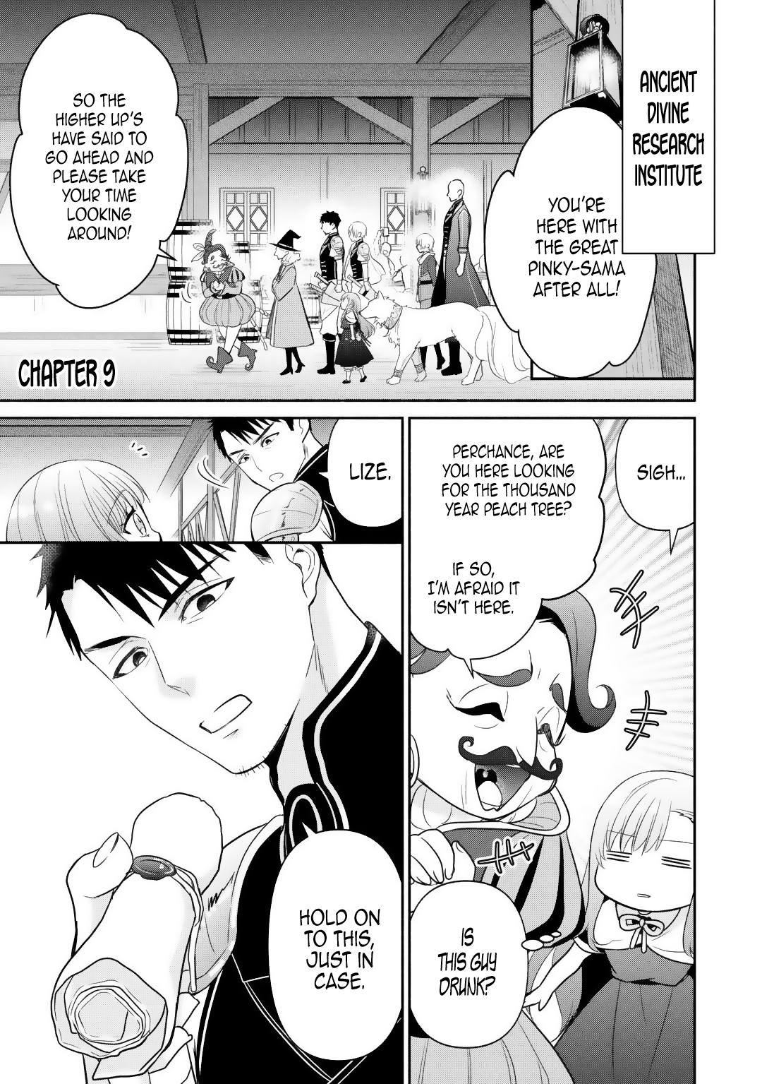 Tensei Youjo. Kamikemono to Ouji to, Saikyou no Ojisan Youhei-dan no Naka de Ikiru Chapter 9 - Page 1