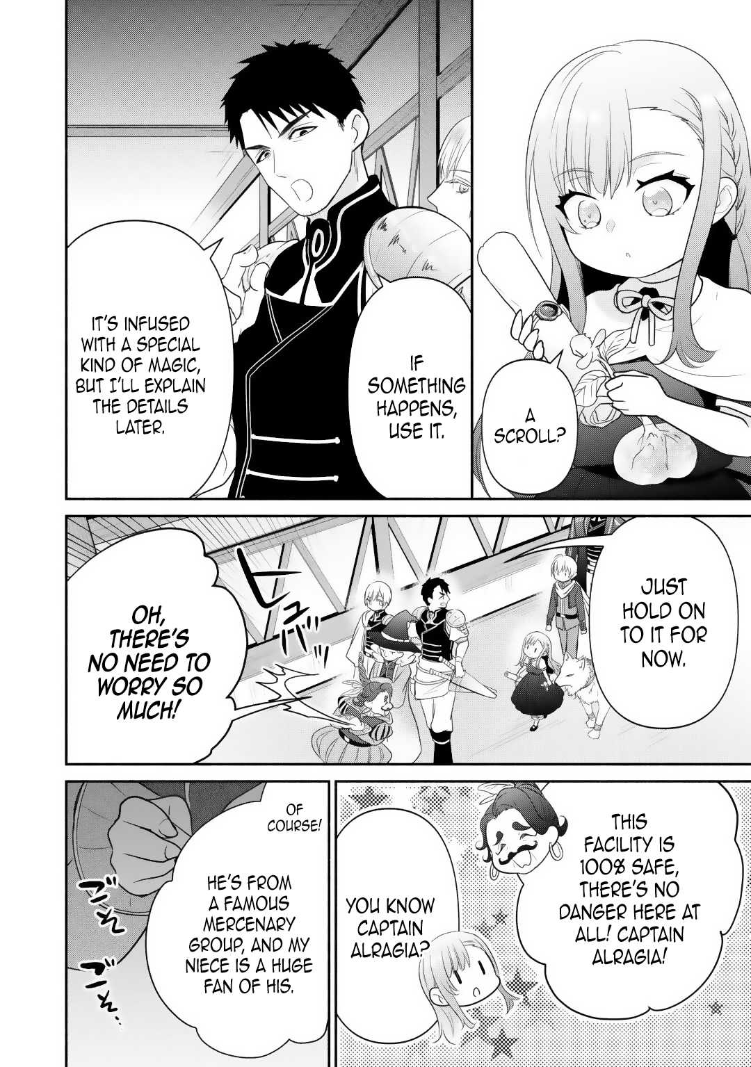 Tensei Youjo. Kamikemono to Ouji to, Saikyou no Ojisan Youhei-dan no Naka de Ikiru Chapter 9 - Page 2