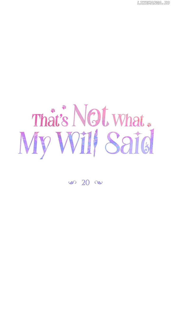 That’s Not What My Will Said Chapter 20 - Page 24