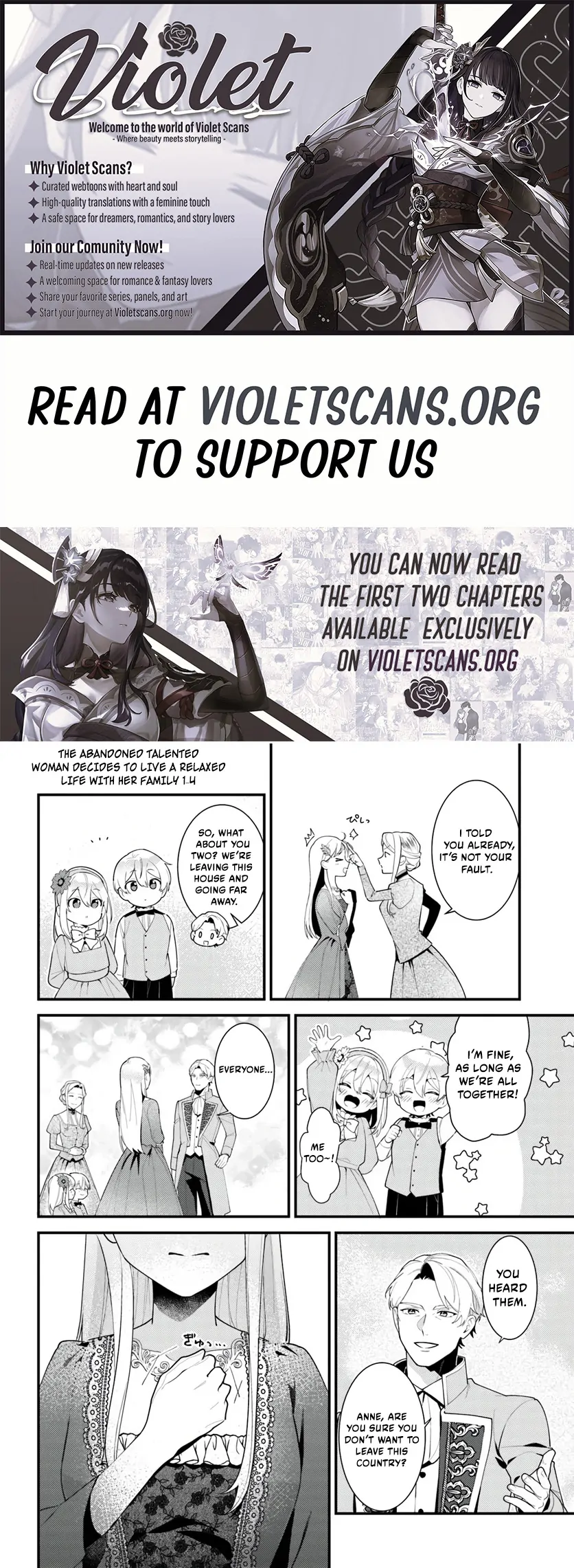 The Abandoned Talented Woman Decides to Live a Relaxed Life with Her Family Chapter 1.4 - Page 1