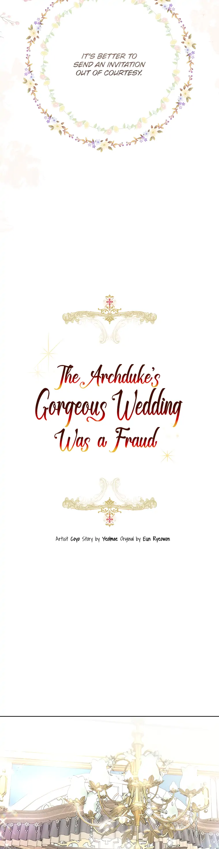 The Archduke’s Gorgeous Wedding Was a Fraud Chapter 30 - Page 1