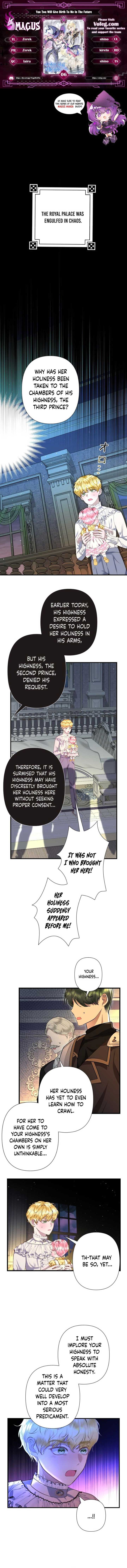 The Baby Saint Wants to Avoid a Bad Future You Will Give Birth to Me Later Chapter 6 - Page 1