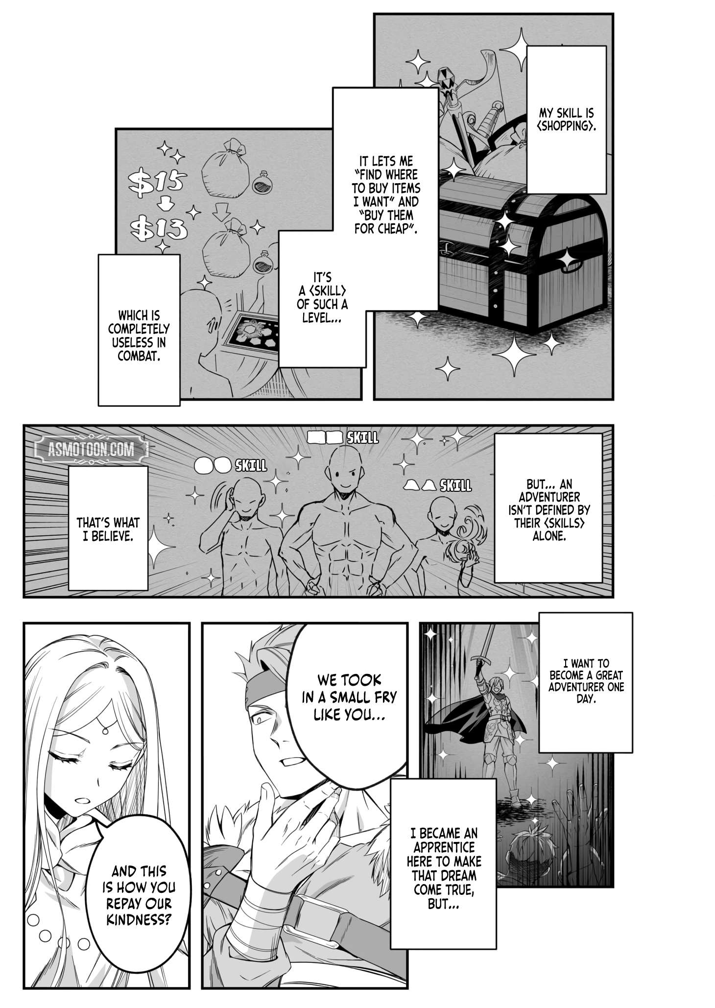 The Banished Errand Boy’s Invincible Equipment Powered by an SSS-Rank Shopping Skill ~Aiming to Be the Ultimate Party by Super-Enhancing Everything I Buy!~ Chapter 1 - Page 16