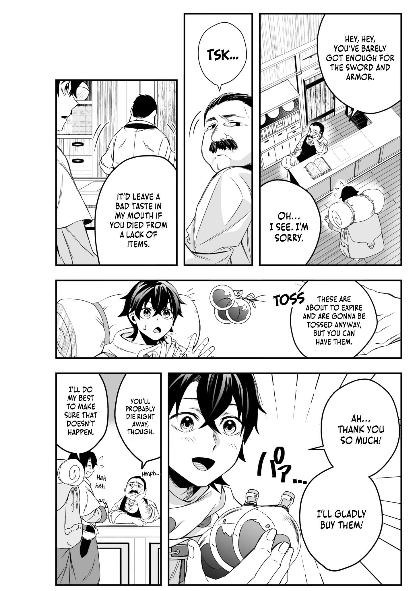 The Banished Errand Boy’s Invincible Equipment Powered by an SSS-Rank Shopping Skill ~Aiming to Be the Ultimate Party by Super-Enhancing Everything I Buy!~ Chapter 1 - Page 31