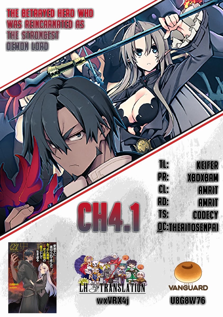 The Betrayed Hero Who Was Reincarnated as the Strongest Demon Lord Chapter 4.1 - Page 1