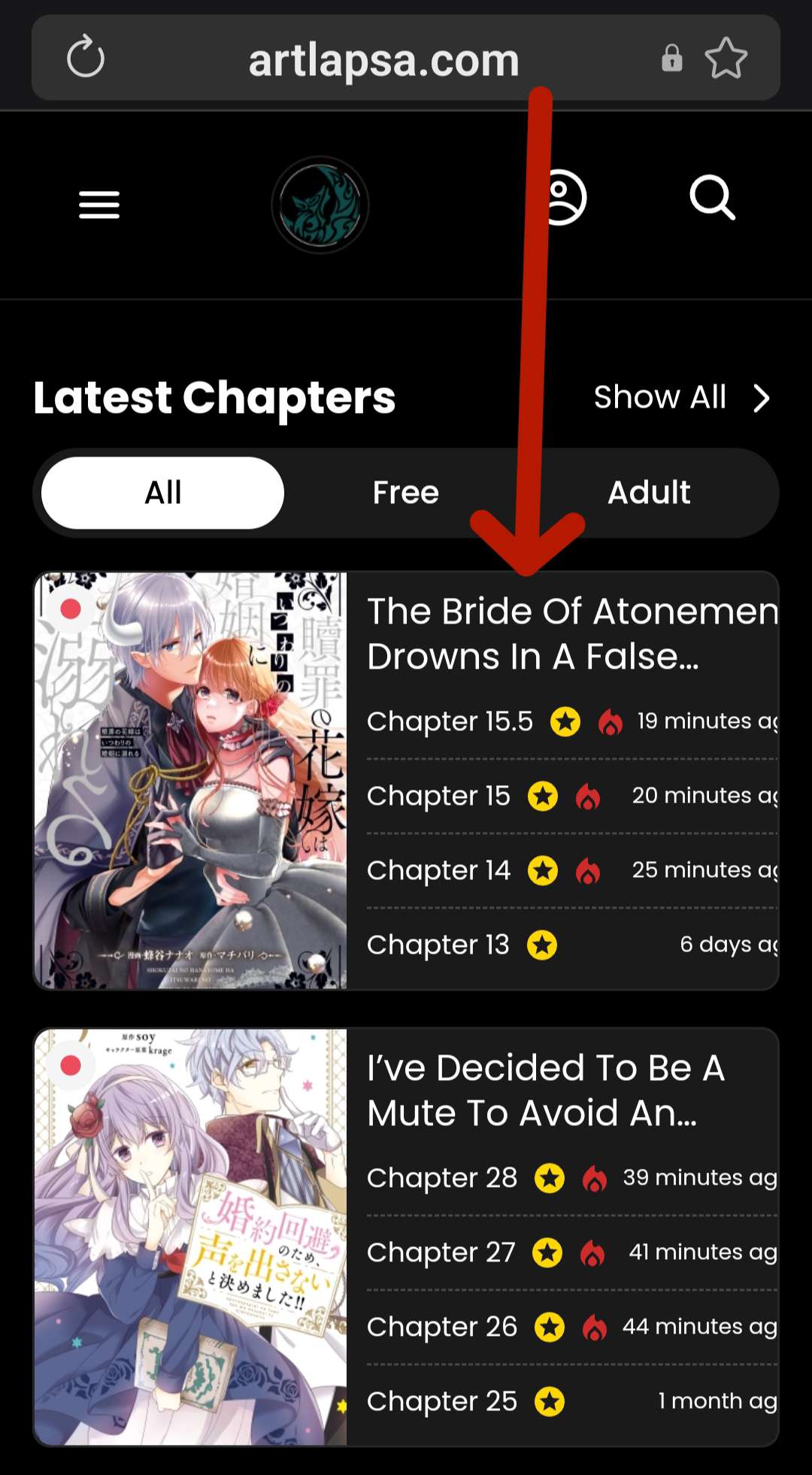 The Bride of Atonement Drowns in a False Marriage Chapter 5.5 - Page 1