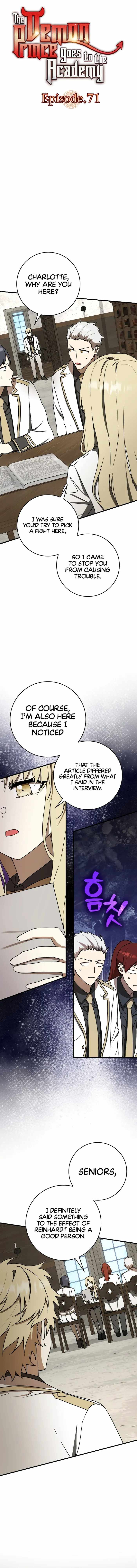 The Demon Prince Goes to the Academy Chapter 71 - Page 1