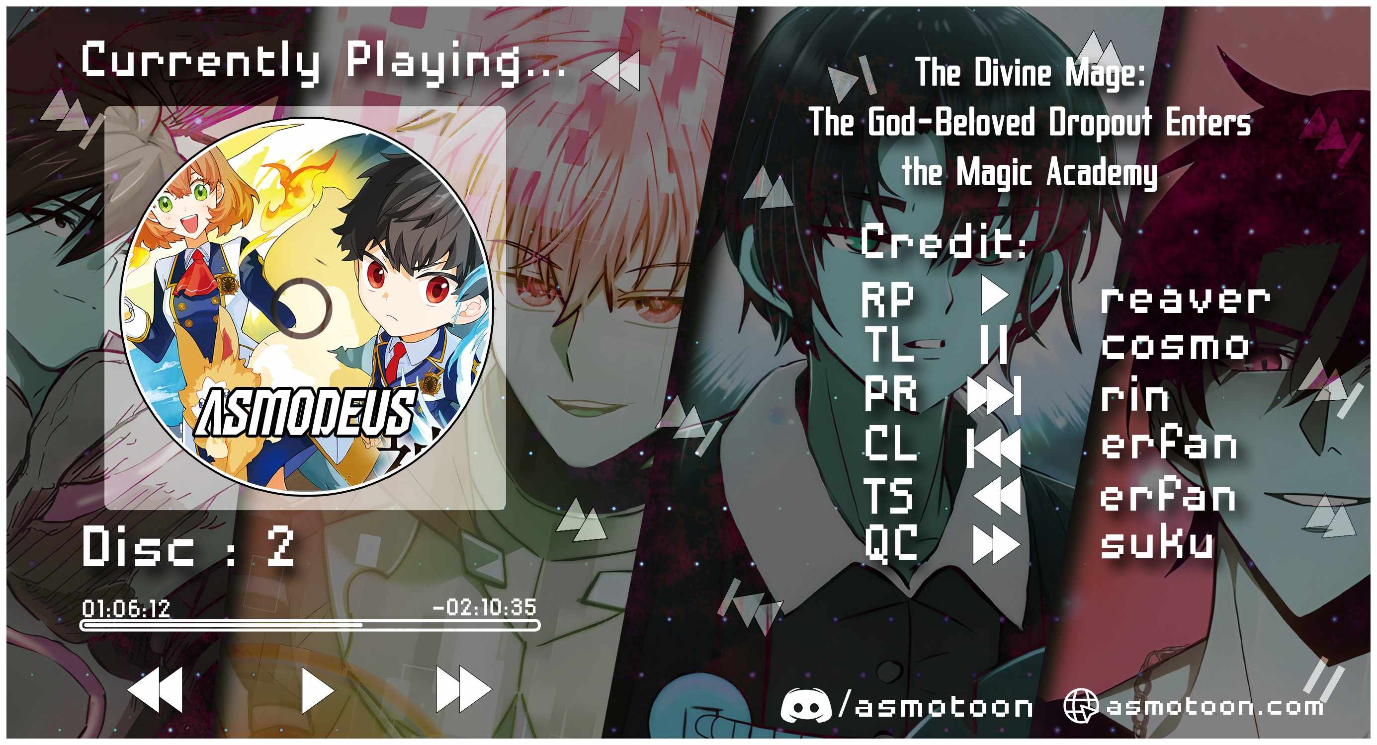 The Divine Mage: The God-Beloved Dropout Enters the Magic Academy Chapter 2 - Page 0