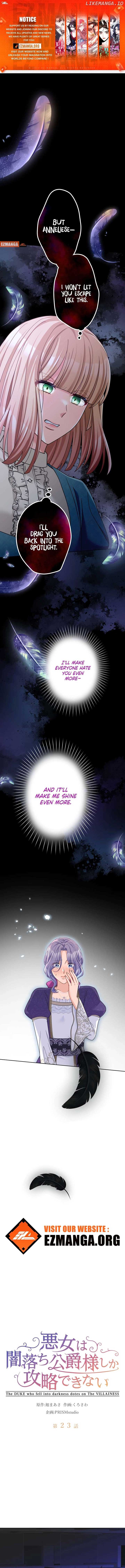 The Duke Who Fell Into Darkness Dotes on the Villainess Chapter 23 - Page 0