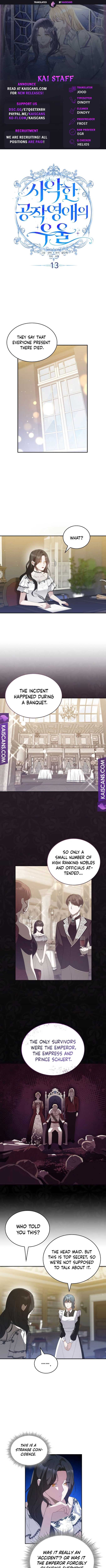 The Duke’s Villainous Daughter Is Depressed Chapter 13 - Page 0