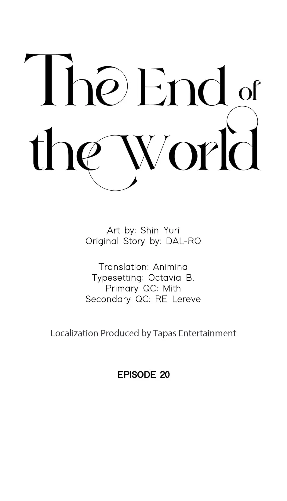 The End of the World Chapter 20 - Page 1