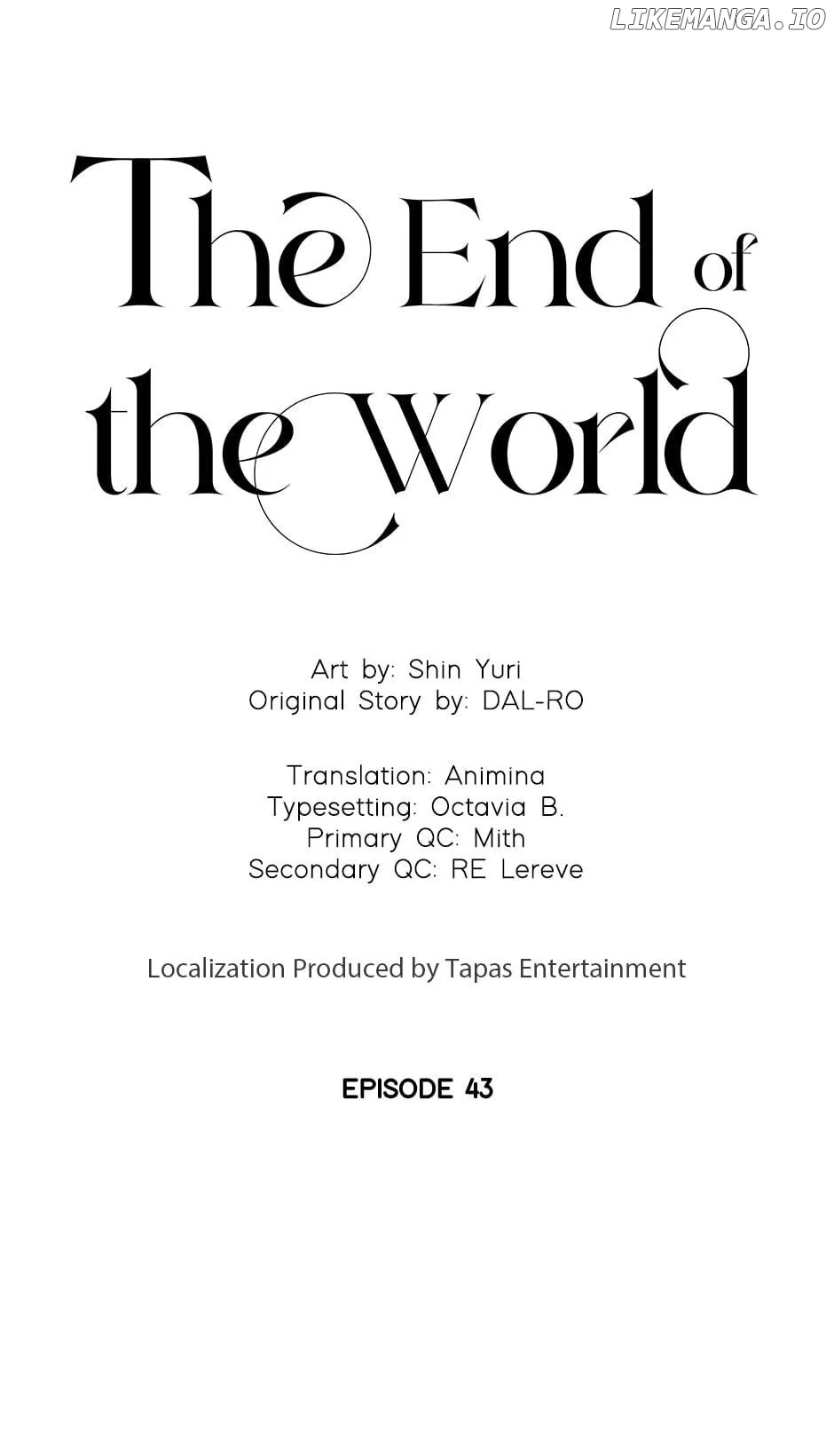 The End of the World Chapter 43 - Page 1
