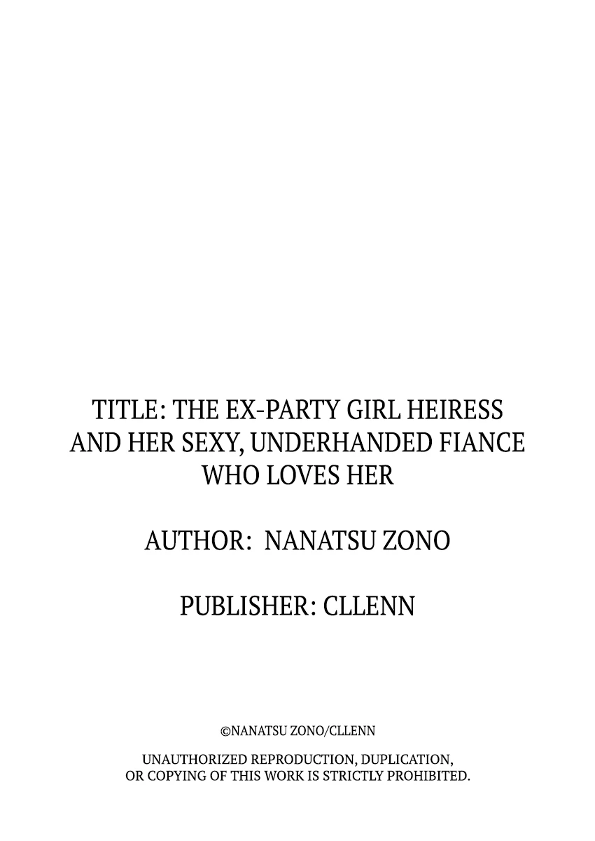 The Ex-Party Girl Heiress and Her Sexy, Underhanded Fiance Who Loves Her Chapter 3 - Page 10