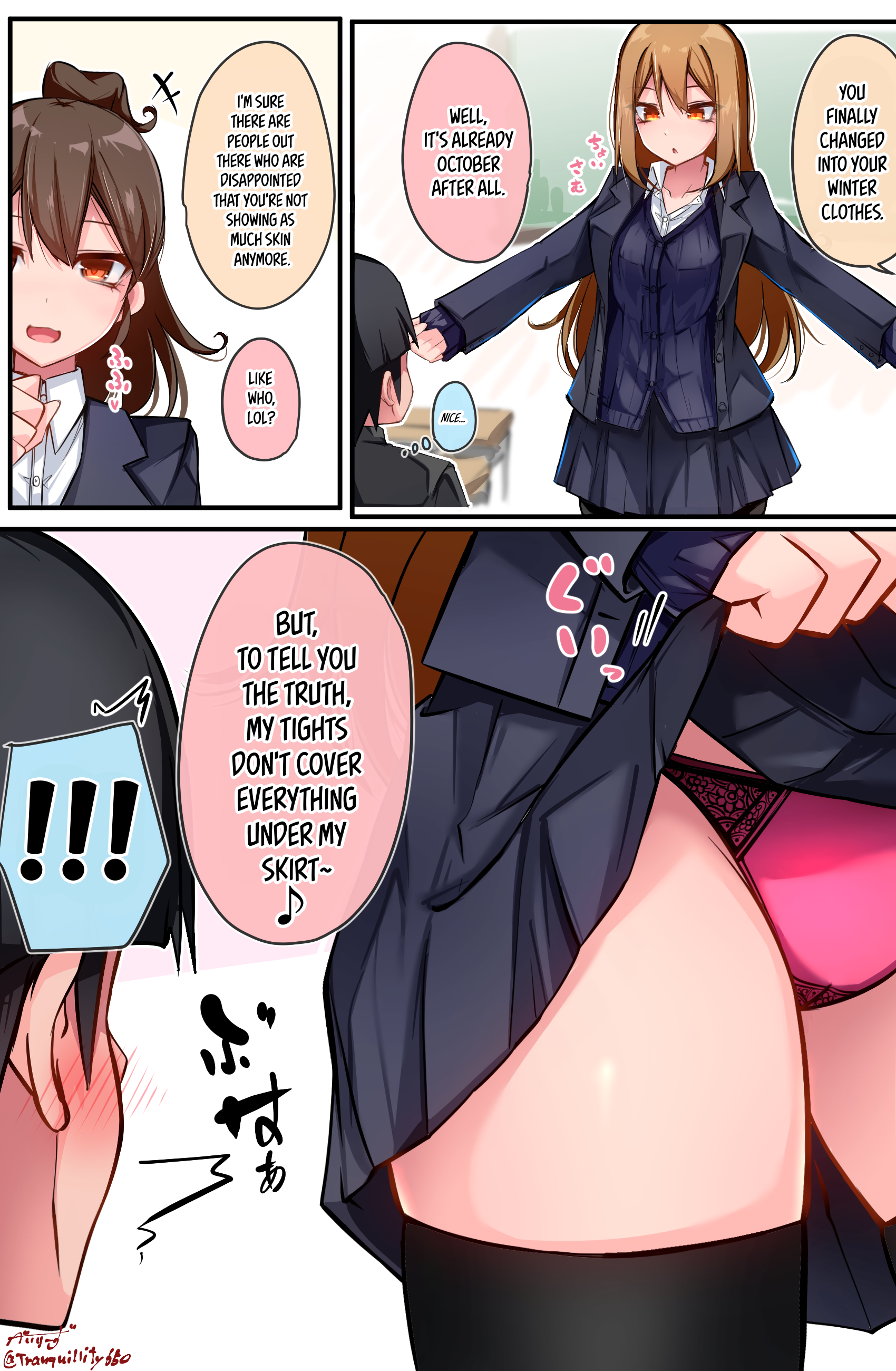 The Gals in My Class Treat Me Like Air Chapter 14 - Page 1