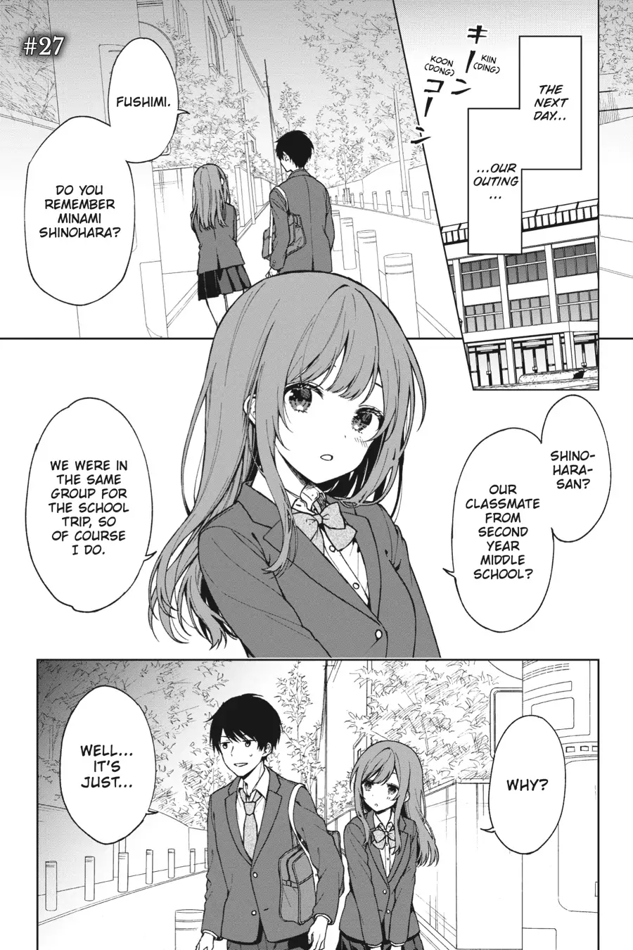 The Girl I Saved on the Train Turned Out to Be My Childhood Friend Chapter 27 - Page 1