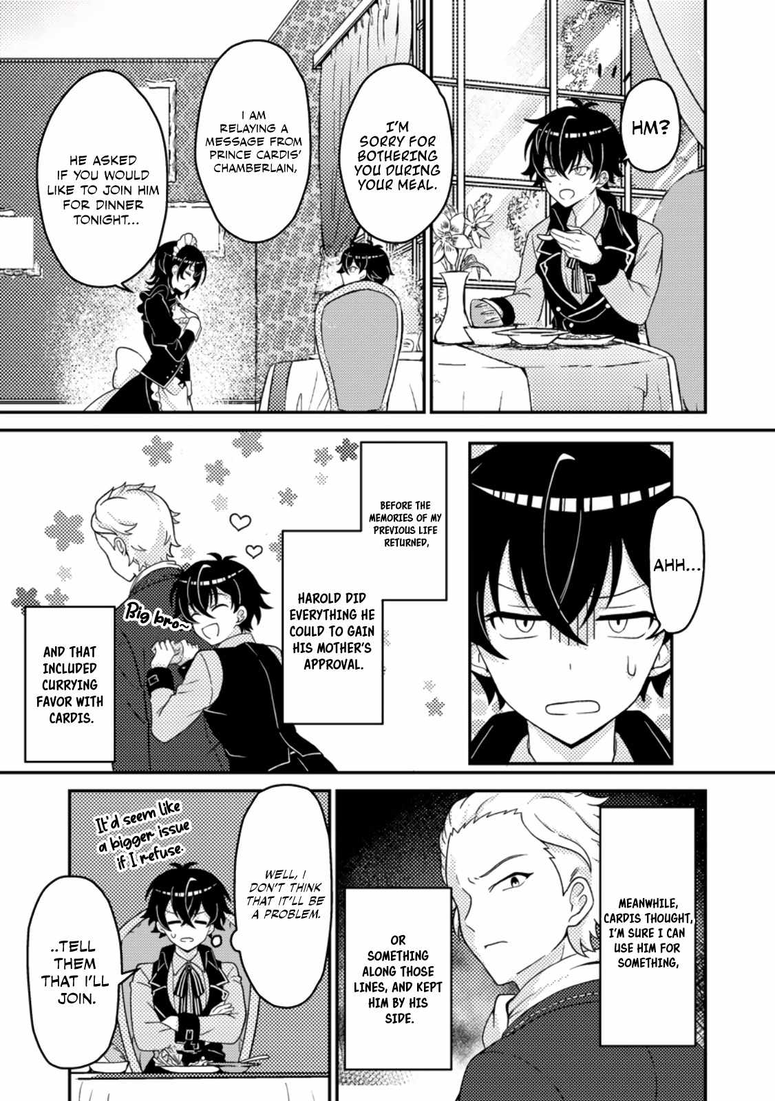The Incompetent Villainous Prince Wants to Survive ~I Was Reincarnated Into a Romance RPG as a Mob Villain, but I Will Ignore the Original Work and Aim to Become the Strongest~ Chapter 2 - Page 20