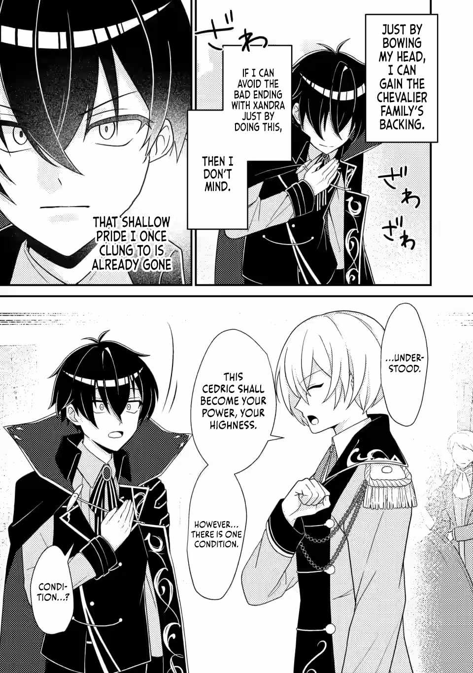 The Incompetent Villainous Prince Wants to Survive ~I Was Reincarnated Into a Romance RPG as a Mob Villain, but I Will Ignore the Original Work and Aim to Become the Strongest~ Chapter 7.2 - Page 9