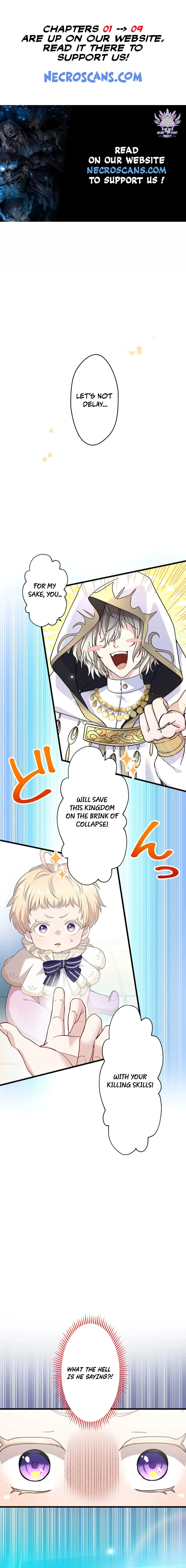 The Legendary Assassin Reincarnated as the Beloved Youngest Daughter of a Royal Family Chapter 3 - Page 0