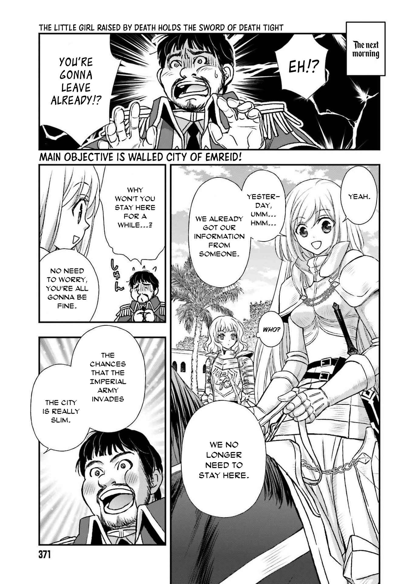 The Little Girl Raised by Death Holds the Sword of Death Tightly Chapter 27 - Page 1