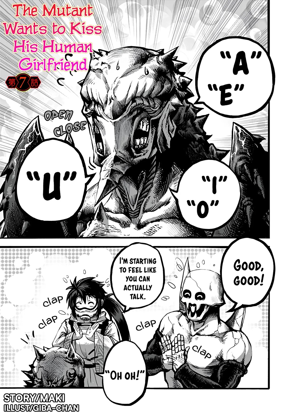 The Mutant Wants to Kiss His Human Girlfriend Chapter 7 - Page 1