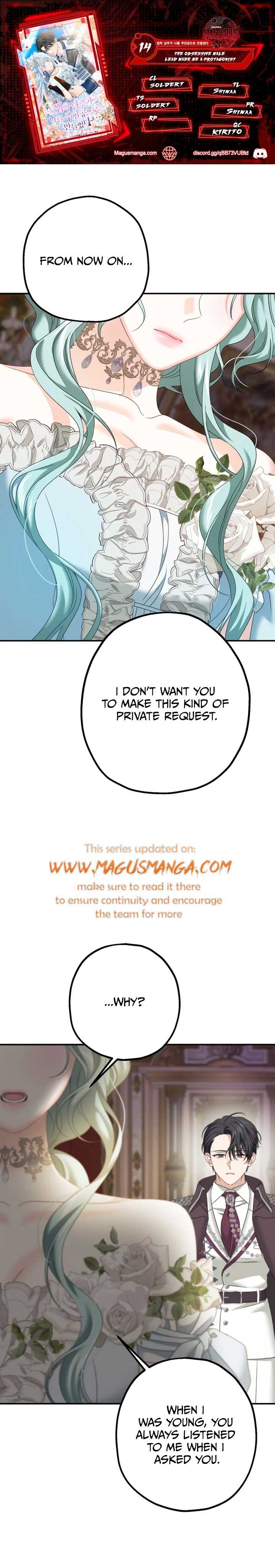 The Obsessive Male Lead Made Me the Female Lead Chapter 14 - Page 0