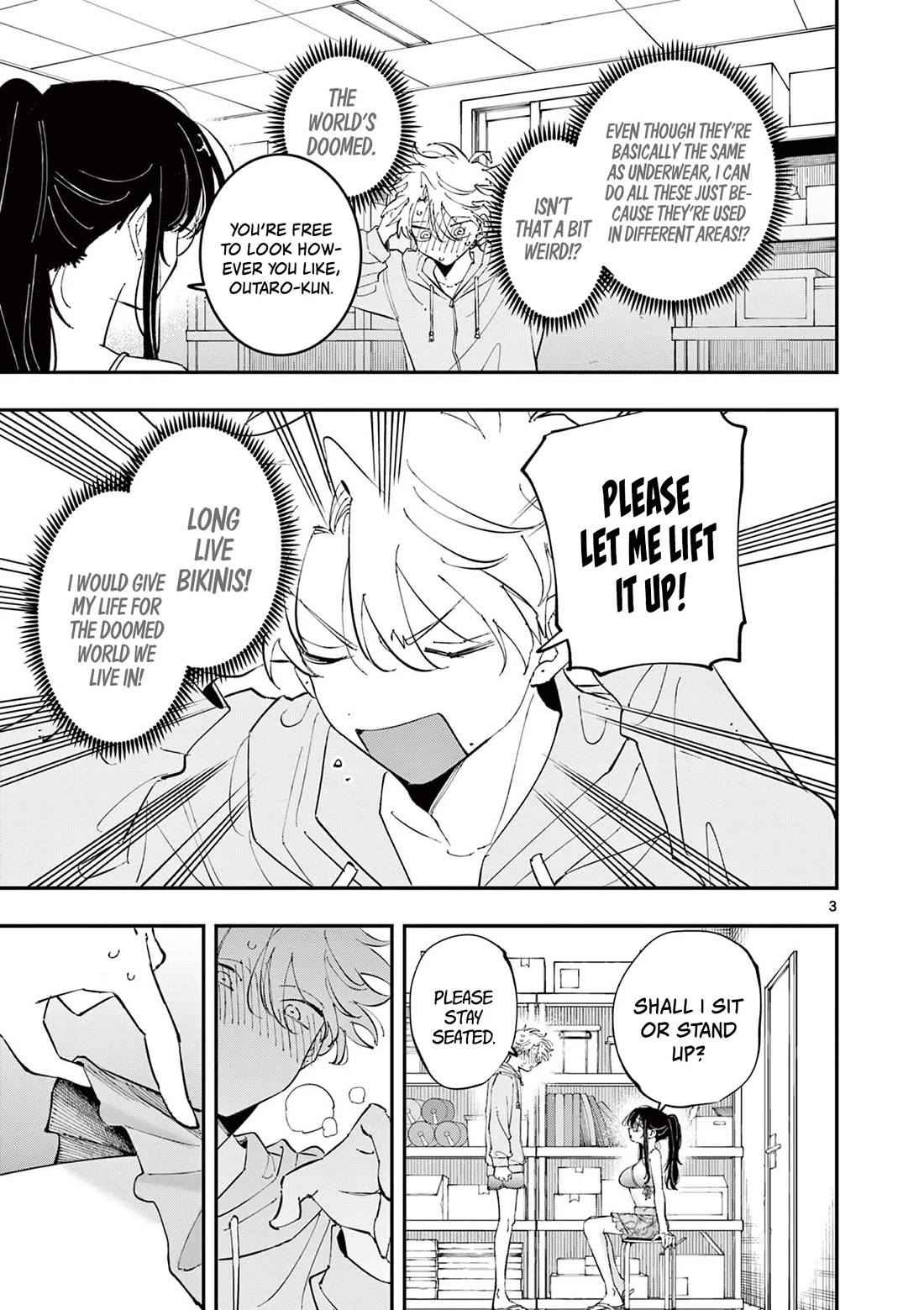 The Person Sitting Next to Me Looking at Me with Perverted Eyes Chapter 71 - Page 3