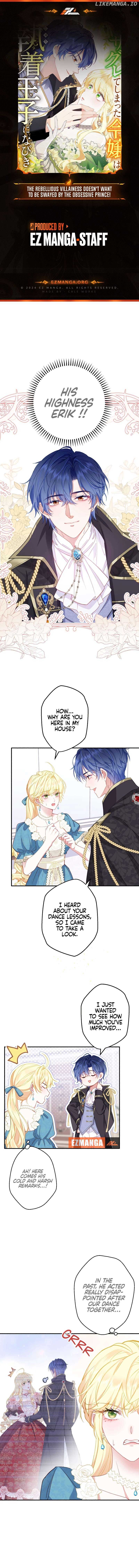 The Rebellious Villainess Doesn’t Want to Be Swayed by the Obsessive Prince! Chapter 4 - Page 0