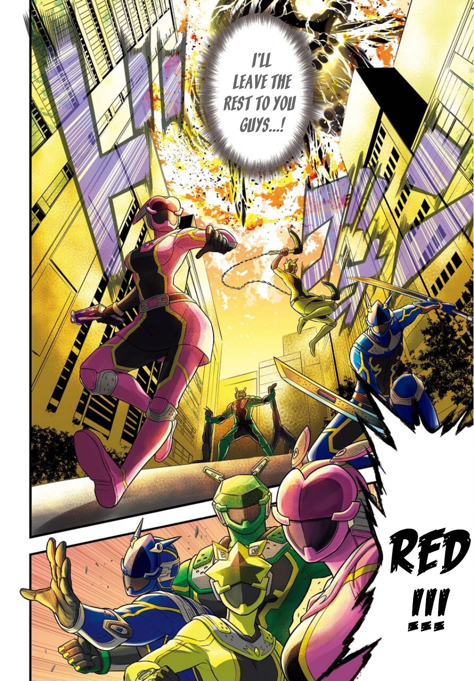 The Red Ranger Becomes an Adventurer in Another World Chapter 1 - Page 3