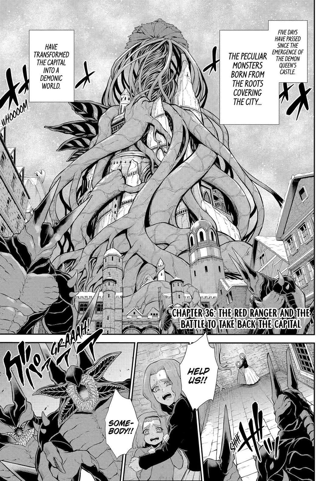 The Red Ranger Becomes an Adventurer in Another World Chapter 36 - Page 1