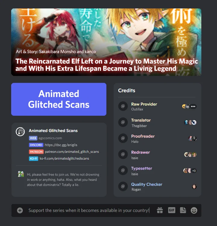 The Reincarnated Elf Left on a Journey to Master His Magic and With His Extra Lifespan Became a Living Legend Chapter 7 - Page 1