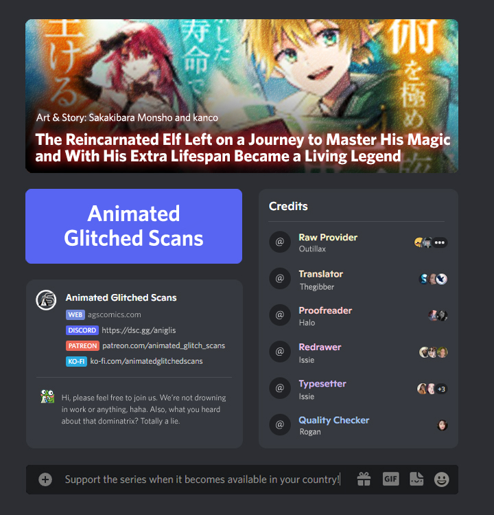 The Reincarnated Elf Left on a Journey to Master His Magic and With His Extra Lifespan Became a Living Legend Chapter 8 - Page 1