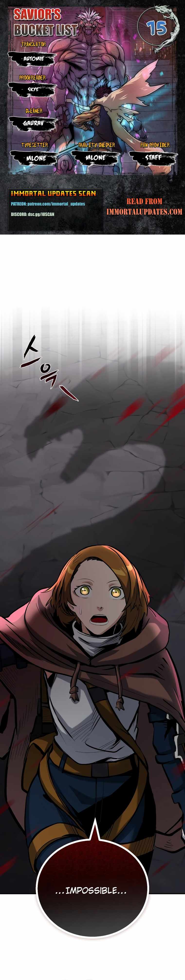 The Savior’s Bucket List Chapter 15 - Page 0