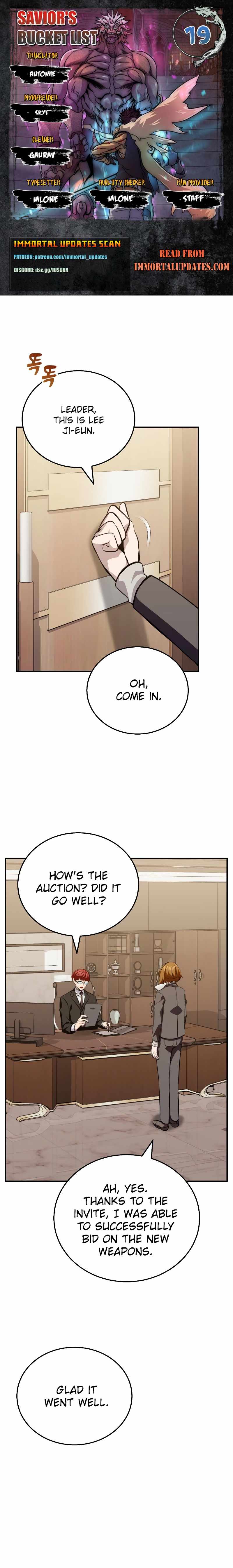 The Savior’s Bucket List Chapter 19 - Page 0