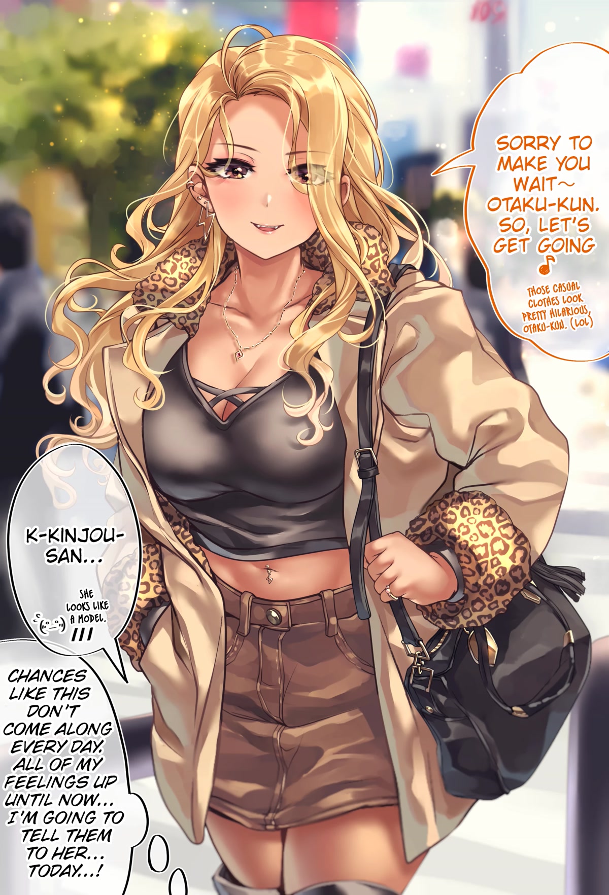 The Story of an Otaku and a Gyaru Falling in Love Chapter 98.1 - Page 1
